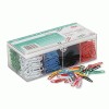 Acco Nylon Coated Paper Clips In Organizer Box