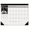 House Of Doolittle™ Black-On-White Photo Monthly Desk Pad Calendar