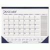 House Of Doolittle™ Two-Color Monthly Desk Pad Calendar With Large Notes Section