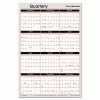 Visual Organizer® Write-On/Wipe-Off Reversible Quarterly Format Dated Yearly Wall Planner