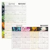At-A-Glance® Write-On/Wipe-Off Reversible Full-Year Dated Wall Organizer, Floral Theme