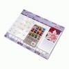 Visual Organizer™ Antique Floral Full-Color Photographic Monthly Desk Pad Calendar