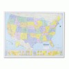 American Map® Hammond Deluxe Laminated Rolled Political Map