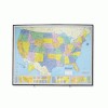 American Map® Heritage™ Full-Color Laminated Framed Political Map