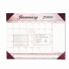 Visual Organizer™ Monthly Desk Pad Planner, Marbleized Burgundy