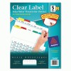Avery® Index Maker® Clear Label Punched White Dividers With Color Tabs