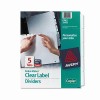 Avery® Index Maker® Clear Label Dividers With White Tabs For Copiers