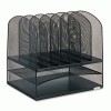 Safco® Mesh Desk Organizer With Two Horizontal And Six Upright Sections