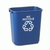 Rubbermaiddeskside Container For Paper Recycling, Plastic