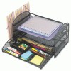 Safco® Onyx™ Mesh Desk Organizer With One Vertical/Three Horizontal Sections