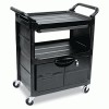 Rubbermaid® Commercial Utility Cart With Locking Doors