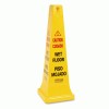 Rubbermaid® Multilingual Safety Cones With Keyhole Openings