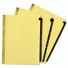 Avery® Gold Reinforced Preprinted Black Leather Tab Dividers