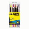Hi-Liter® Smearsafe™ Fluorescent Highlighter, Four-Color Fluorescent Set