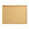 Quartet® Cork Bulletin Board With Oak Finish Frame