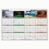 At-A-Glance® Seasons In Bloom Reversible/Erasable Quarterly Format Yearly Wall Calendar