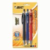 Bic® Reaction™ Retractable Ballpoint Pen, Three-Pack