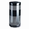 United Receptacle Round Open Top Receptacle, 28-Gallon Capacity