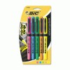 Bic® Brite Liner™ Grip™ Highlighter, Five-Color Set