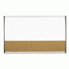 Quartet® Cubicle Arc Frame Magnetic Dry Erase/Colored Cork Combination Board