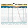Day-Timer® Coastlines® Tabbed Monthly Wirebound 12-Month Wall Calendar