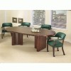 Chromcraft Wood Bullnose Oval Conference Table Top