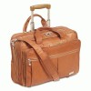 Solo® Leather Rolling Laptop Case