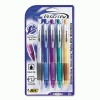 Bic® Velocity® Retractable Ballpoint Pen, Five-Pack