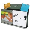 Deflect-O® Mystyle™ Stainless Steel Finish Docupocket® With White Board