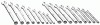 18 Piece Full Polish Fractional/Metric Combination Wrench Sets