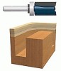 Carbide-Tipped Top Bearing Mounted Straight Router Bits