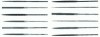 X.F® Swiss Pattern Thin Rectangular Needle Files
