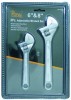 2 Pc Adjustable Wrench Sets