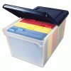 Innovative Storage Designs File Tote With Hinged Lid