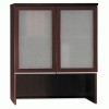 Bush® Milano&Sup2; Collection Bookcase Hutch With Glass Doors