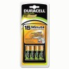 Duracell® Nimh 15-Minute Battery Charger With Pre-Charged Batteries