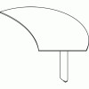 Mayline® Napoli™ Veneer Series Left Curved Desk Extension
