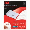 3M Permanent Adhesive Clear Mailing Labels