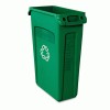 Rubbermaid® Commercial Slim Jim® Plastic Recycling Container With Venting Channels