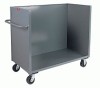 Low 3 Sided Solid Box Truck (1 Shelf)