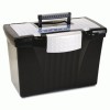 Storex Portable File Box With Organizer Lid